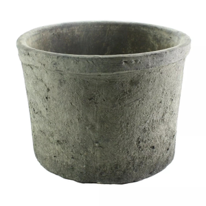 Rustic Terra Cotta Cylinder Moss Grey
