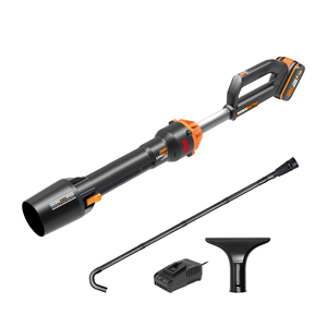 WORX 20V NITRO LEAFJET Leaf Blower - Brushless | 4Ah POWERSHARE Kit + GutterPRO | WG543E.1