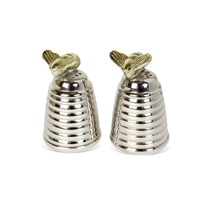 Bee Hive Silver Plated Cruet Set