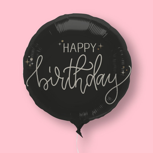 Moonpig Happy Birthday CrÃ¨me Noir Balloon