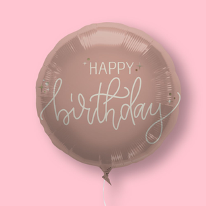 Moonpig Happy Birthday CrÃ¨me Rose Balloon