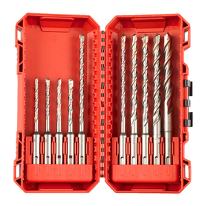 Milwaukee 4932492117 10 Piece SDS Plus M2 Drill Bit Set