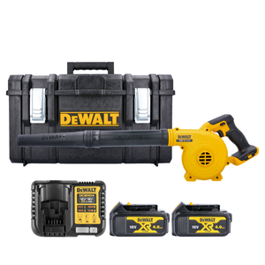 DeWalt DCV100N KIT-15 18V Li-ion Cordless Jobsite Blower With 2 x 4.0Ah Batteries, Charger & Case