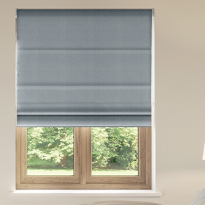 Soft Chevron, Lead Grey - Twist&Fit Roman Blind