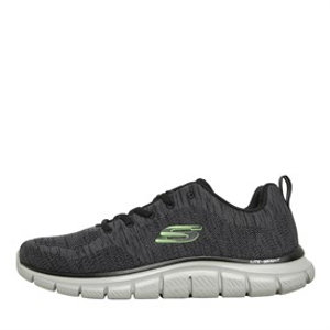 SKECHERS Mens Track Front Runner Trainers Charcoal/Black