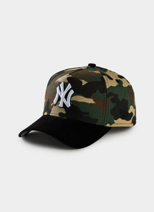 New Era MLB 9Forty A-Frame New York Yankees Camo Cord Snapback Cap