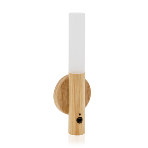 Auraglow Wooden Rechargeable Motion Sensor Wall Light - ARALI
