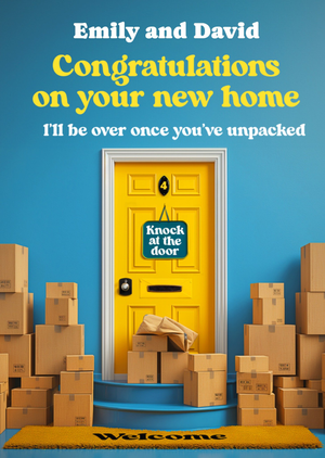 Gala Bingo Knock At The Door New Home Card