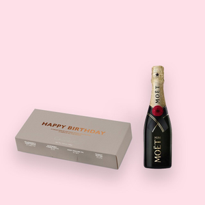Hotel Chocolat Happy Birthday Chocolates & Moet Brut 20cl