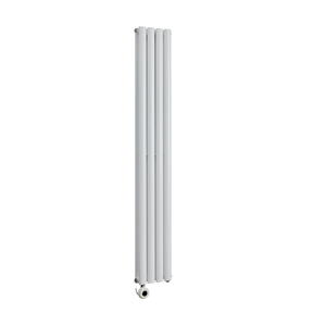 Milano x ECOSO Aruba - Electric White Vertical Designer Radiator - 1780mm x 236mm (Double Panel) - with Hardwired Wi-Fi Thermostatic Heating Element