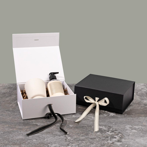 Medium White Gift Box With Cut-Outs For Ribbon