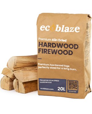 Ecoblaze Kiln Dried Premium Hardwood Firewood - 3 Nets