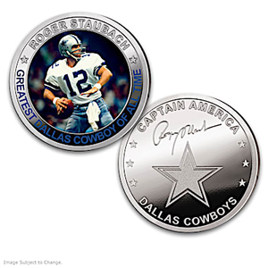 Roger Staubach Greatest Dallas Cowboy Ever Coin Collection