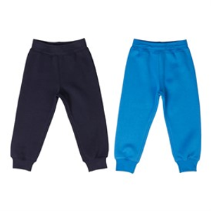 Kangaroo Poo Infants Boys Two Pack Joggers Navy/ Blue