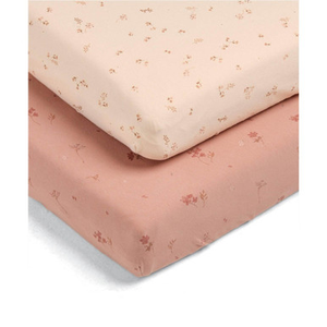 Mamas & Papas Cotbed Fitted Sheets (2 Pack) - Welcome to the World Wildflower
