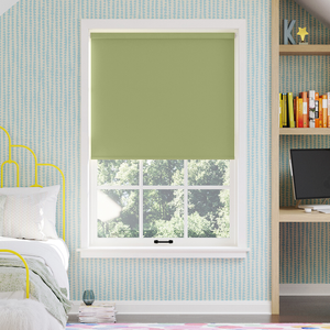 Trinity (Blackout), Soft Green - Twist&Fit Roller Blind