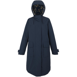 Regatta Womens Orla Kiely Longline Waterproof Hooded Jacket - 14 / Navy