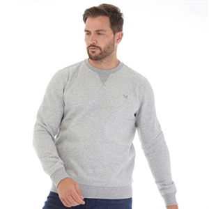 Crew Clothing Mens Crew Neck Sweatshirt Grey Marl
