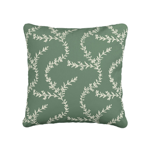 Chikan Cushion 45cm x 45cm, Green