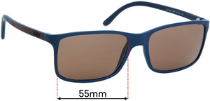 Sunglass Fix Replacement Lenses for Polo Polo PH 2126 - 55mm Wide