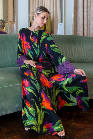 Elizabeth Silk Dress  Floral