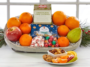 Citrus Snowman Gift Tray
