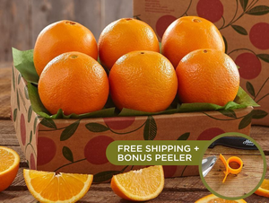 Sampler Tray of Navel Oranges w/FREE Shipping & Bonus Peeler
