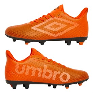 Umbro Junior Velocita Matrix 1.0 FG Firm Ground Football Boots Dragon Fire/White/Black