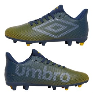 Umbro Junior Velocita Matrix 1.0 FG Firm Ground Football Boots Poseidon/White/Blazing Yellow