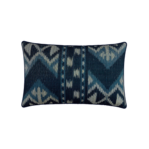 Dhaka Cushion 70cm x 40cm, Blue
