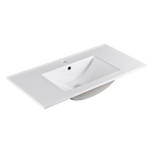 Amato Dolce Basin Top 900mm Gloss White Ceramic 1 Tap Hole [191861]