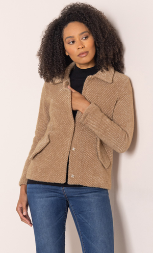 Knitted Jacket - Camel