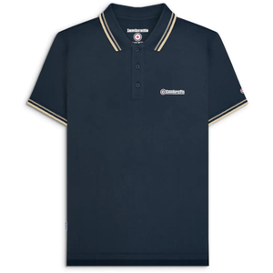 Lambretta Mens Twin Tipped Retro Polo Shirt - M / Navy