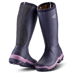 Grubs Womens Rainline 2.0 Wellies - 6 UK / Aubergine