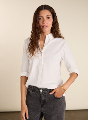 Lesley Organic Cotton Shirt - UK 14 | EU 40 | US 10 / Pure White