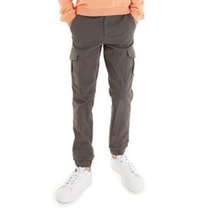 JACK & JONES Boys Marco Dean Cuffed Cargo Pants Asphalt