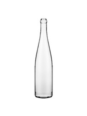 Magnolia 750 ml Glass Hock Wine Bottles, Cork Finish, Flint - 602092-K