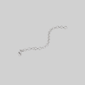 The Extender Chain - Sterling Silver Plated Brass - Silver / Brass
