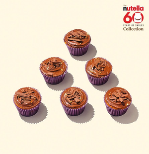 Box of 6 Chocolate Flake Cupcakes with Nutella®