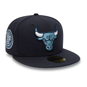 Chicago Bulls NBA Side Patch Navy 59FIFTY Fitted Cap