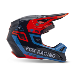 Fox Racing Youth V1 Race Spec Open Face Offroad Helmet Midnight Blue