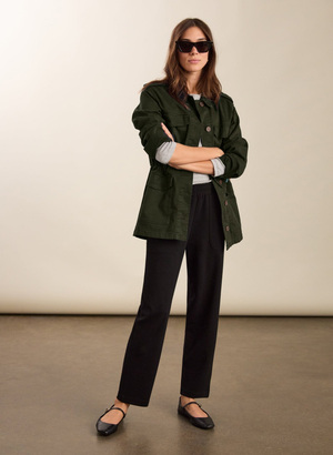 Billie Ponte Carrot Leg Trousers - UK 16 | EU 42 | US 12 / Caviar Black