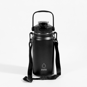 SWIG Matte Black Hydrate Bottle 1.3L