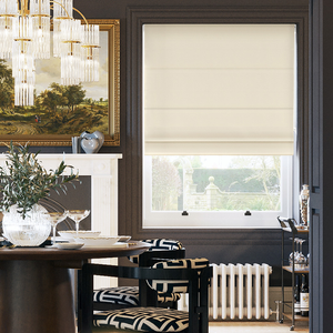 Saltaire, Buttercream - Twist&Fit Roman Blind