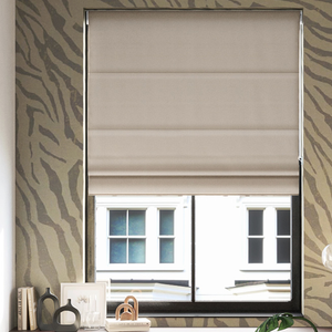 Roslin (Blackout), Griege - Twist&Fit Roman Blind