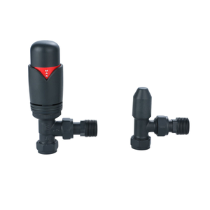 Senator Thermostatic Valve - Angled - Anthracite Grey