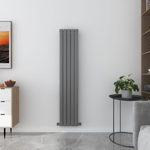 Milan Designer Vertical Flat Panel Radiator - Various Sizes - Anthracite Grey - 350