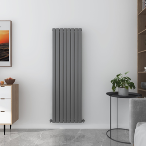 Milan Designer Vertical Flat Panel Radiator - Various Sizes - Anthracite Grey - 560