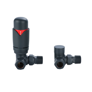 Senator Thermostatic Valve - Corner - Anthracite Grey