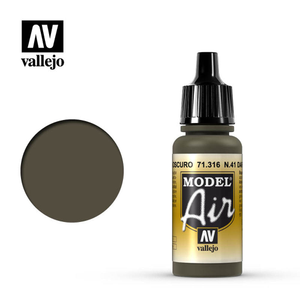 Vallejo Model Air - N.41 Dark Olive Drab 18ml Model Paint 71316
